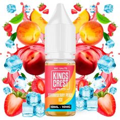 Strawberry Peach Ice 10ml - Kings Crest Salts